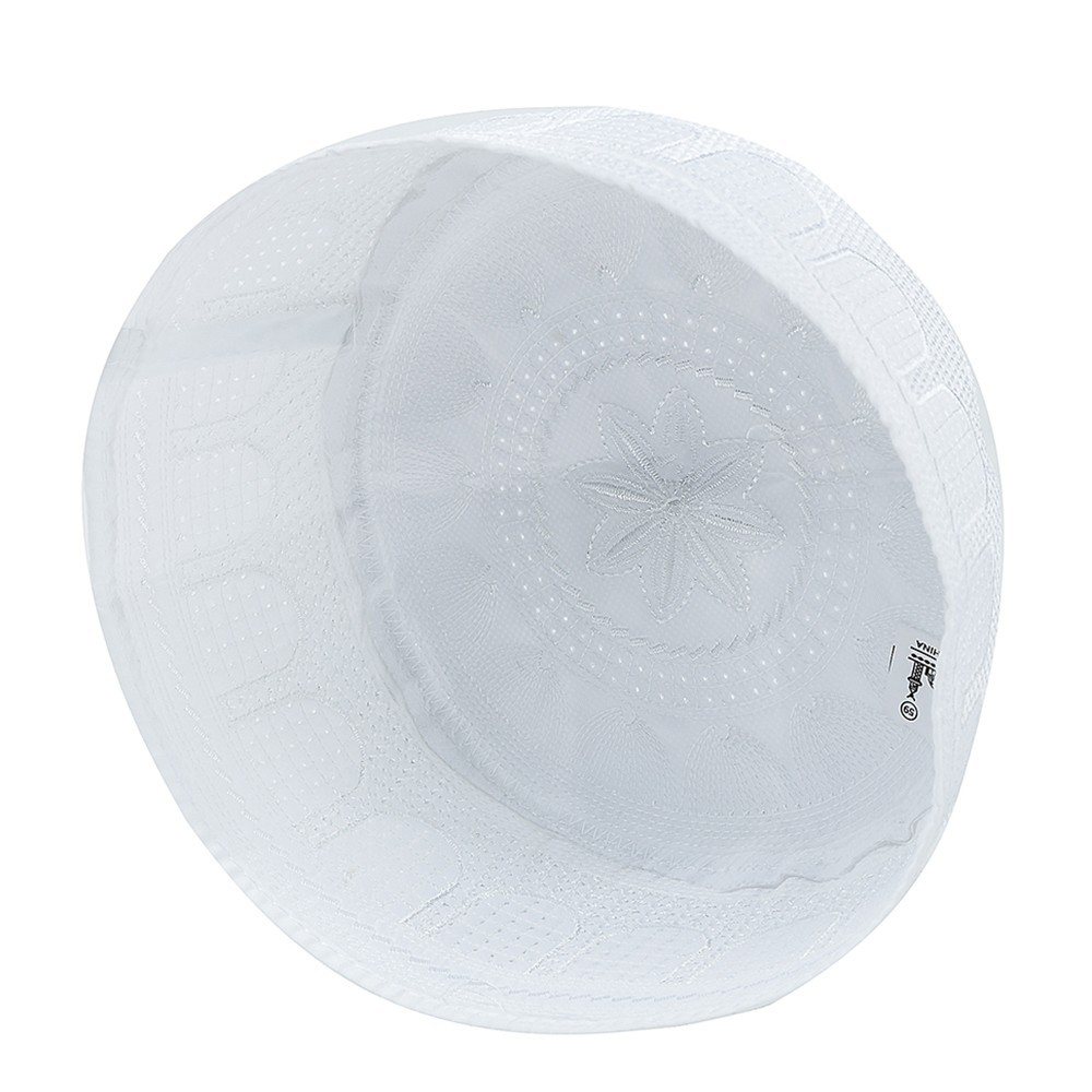 Chapeau islamique Hui brodé pour homme, chapeau de culte musulmane, chapeau indien des Émirats de l'arabie saoudienne, casquette ronde Topi Kufi, 2024