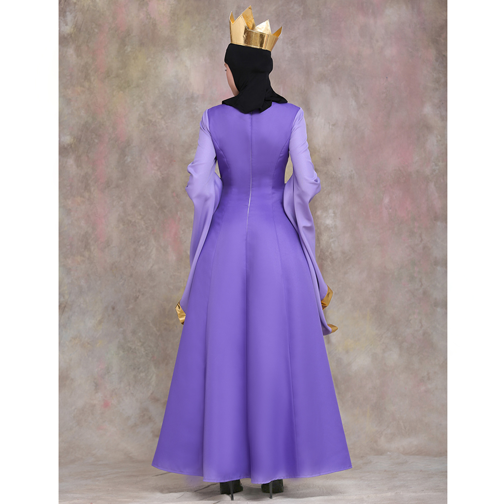 Costume de Cosplay reine maléfique, robe de spectacle dramatique pour adulte, belle-mère reine, jeu de rôle, tenues de carnaval d'halloween