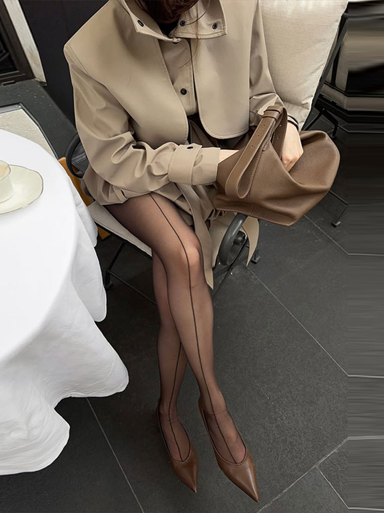 Veste-robe pour femme, col montant, manches longues, taille ceinturée, coupe courte en A, mini-robe avec poches