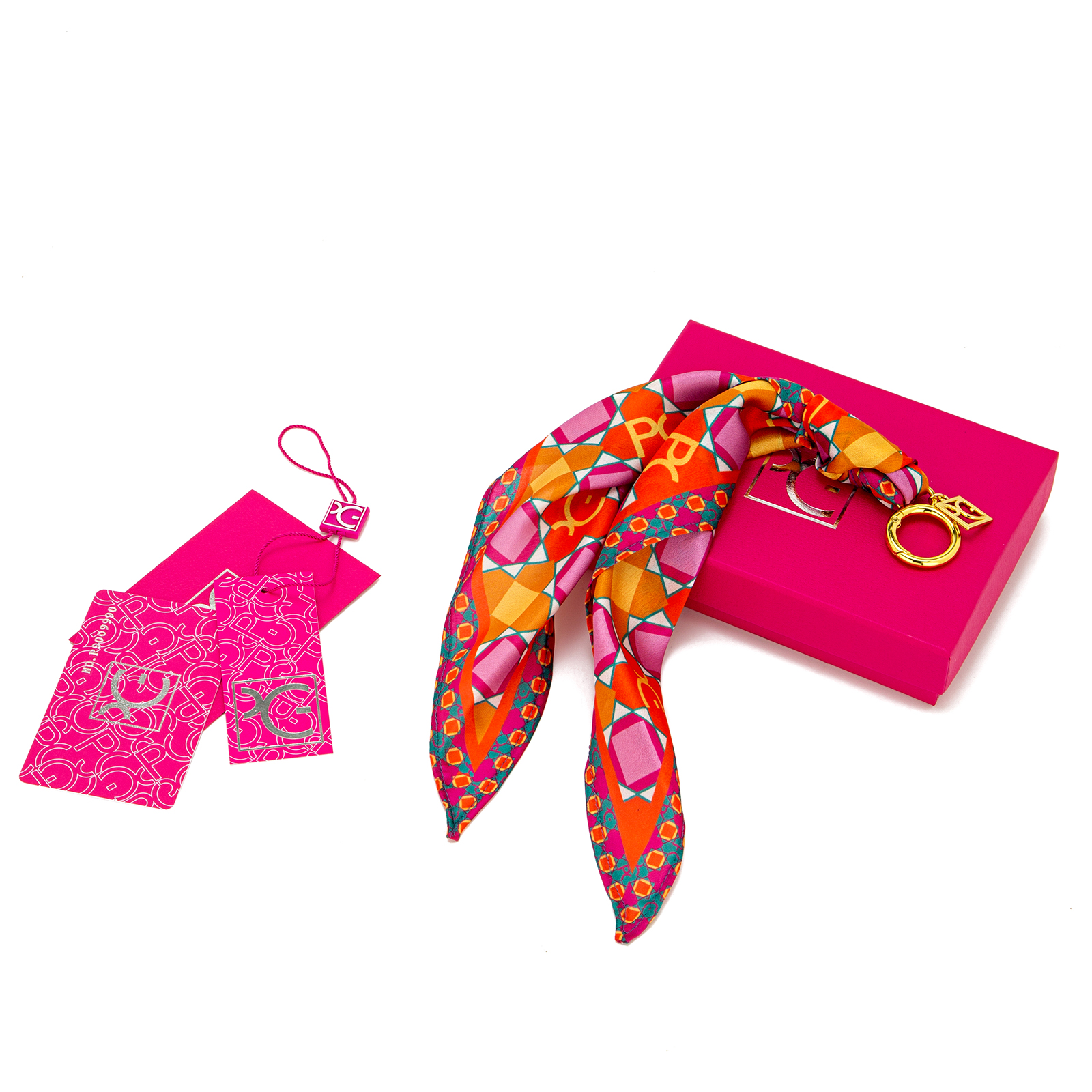 Écharpe en soie pour femme PG PATSY GARIS, style haute couture, motifs uniques, cadeau pour femme, écharpe en soie de style niche