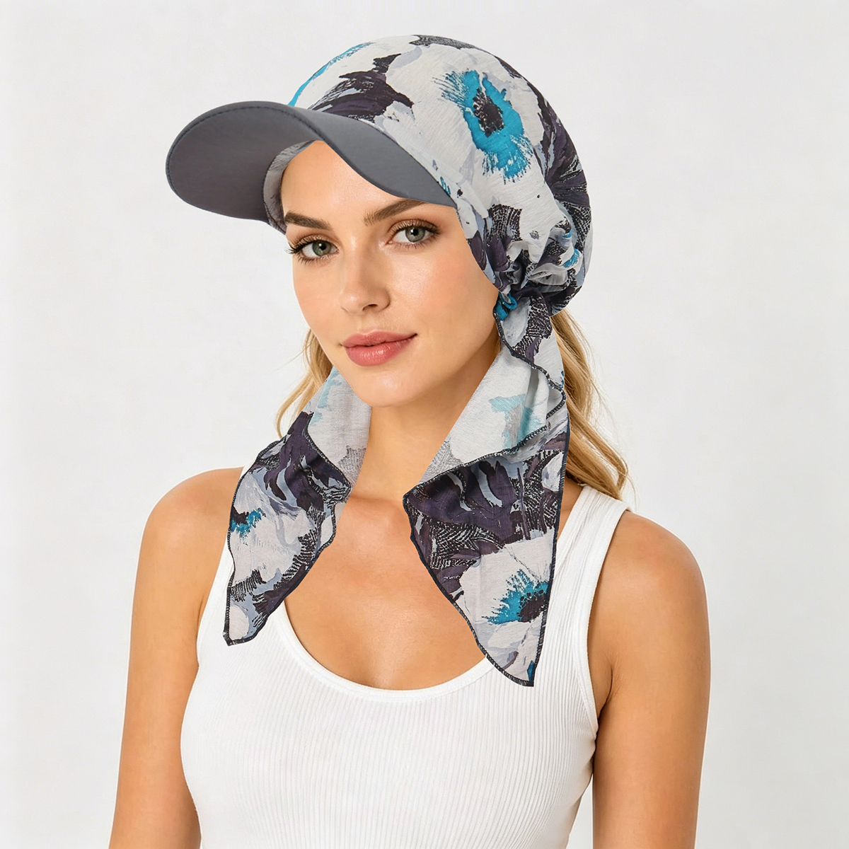 Nouvelle Tendance 2026 : Casquettes Hijab Musulmanes Imprimées avec Visière, Casquette de Baseball pour Femme, Coiffe Turban Bonnet pour le Ramadan, Accessoire de Mode Féminin