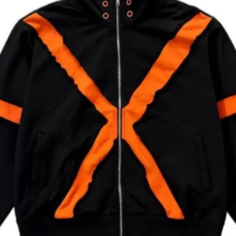 Veste pour hommes Harajuku American Streetwear, manteau à manches longues avec fermeture éclair, coupe ample, décontracté, unisexe, tendance de la mode, nouveau