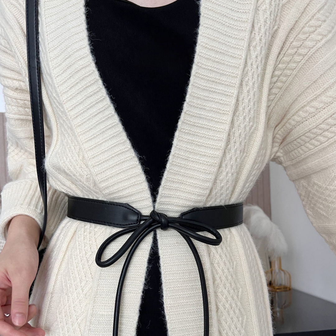 Ceinture pour femme, ceinture de robe ajustable à nœud, fine, adaptée aux fêtes, au port décontracté et aux occasions formelles, ceinture de créateur pour femme