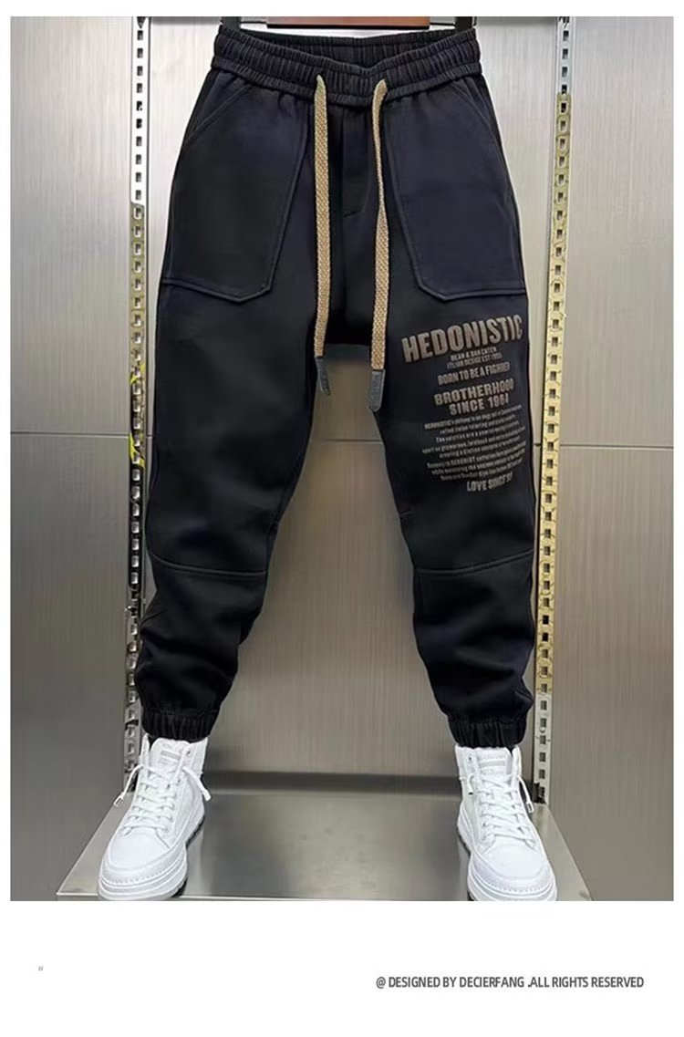 Pantalon Cargo décontracté pour hommes, mode coréenne, Baggy, survêtement, jogging, hip hop, Streetwear, y2k, automne