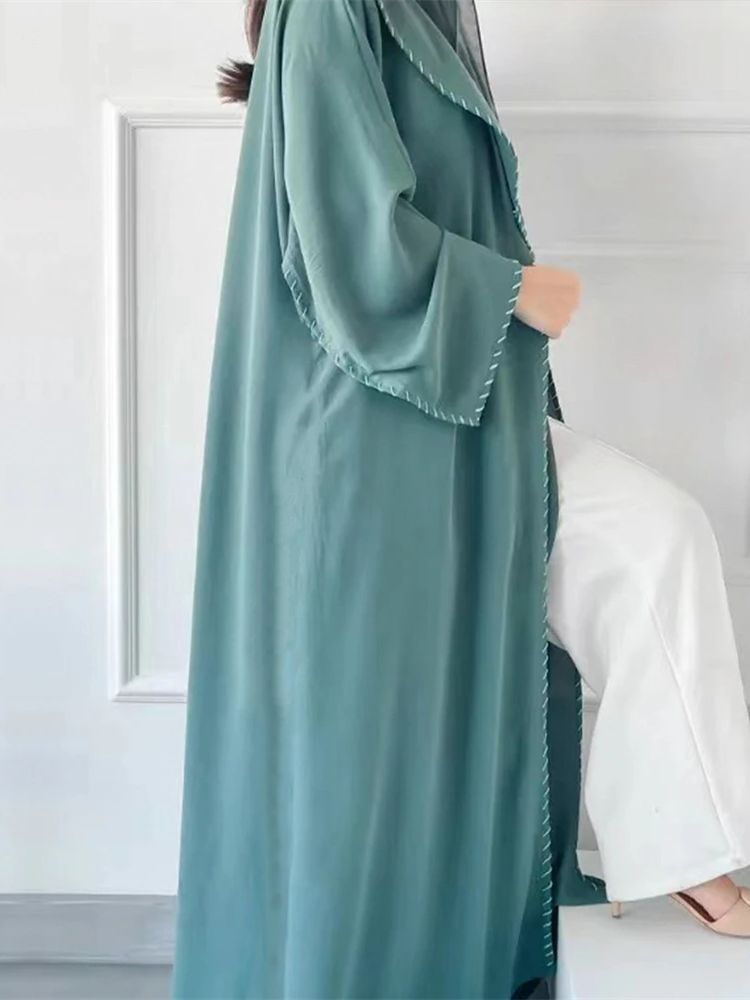 Ensemble Abaya 2 Pièces pour Femme Musulmane, Hijab Modeste, tiens imar, Robe Marocaine