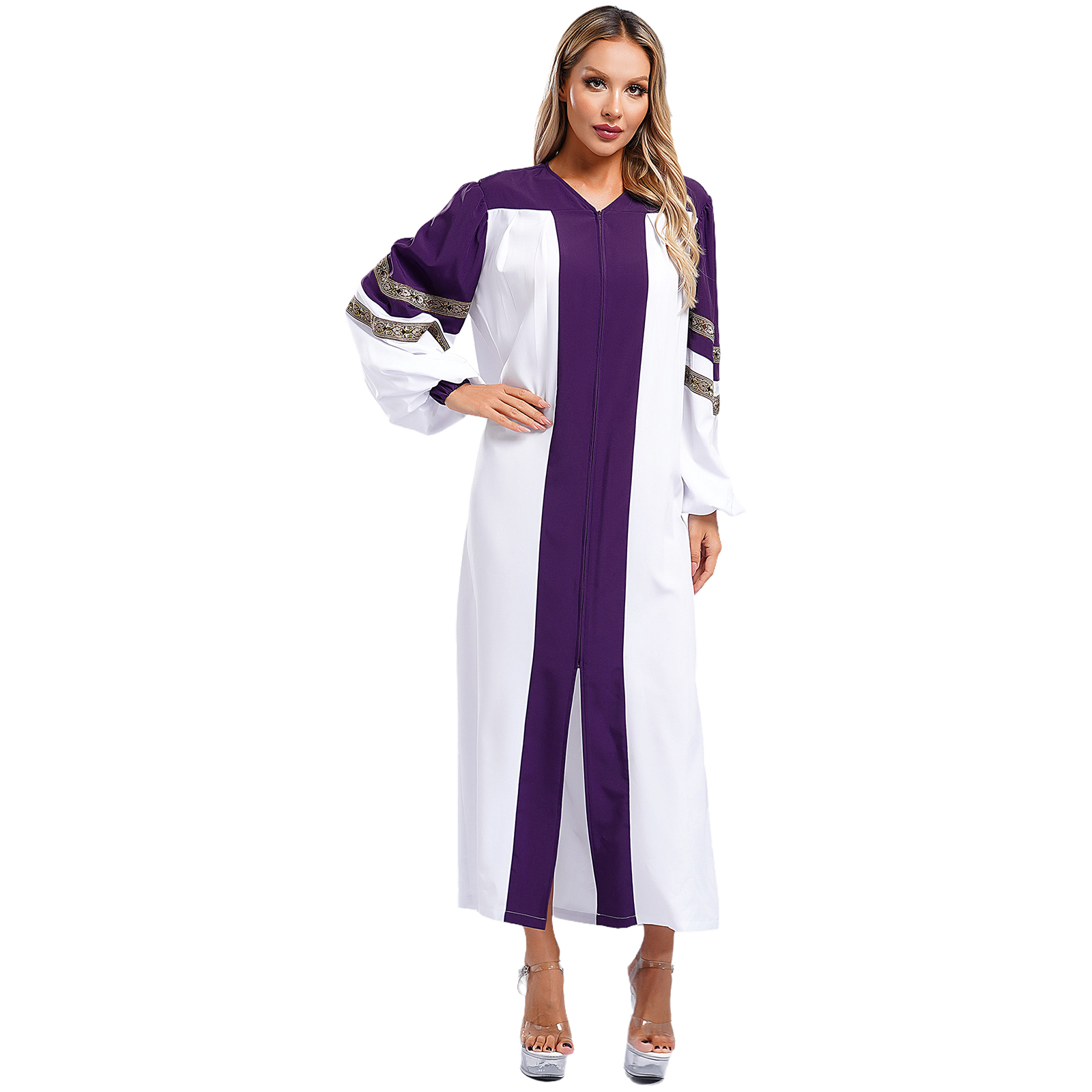 Robe de chorale d'église pour femmes, robe de baptême, costume de fourmi, robe de célibataire de remise des diplômes, robe de danse de louange