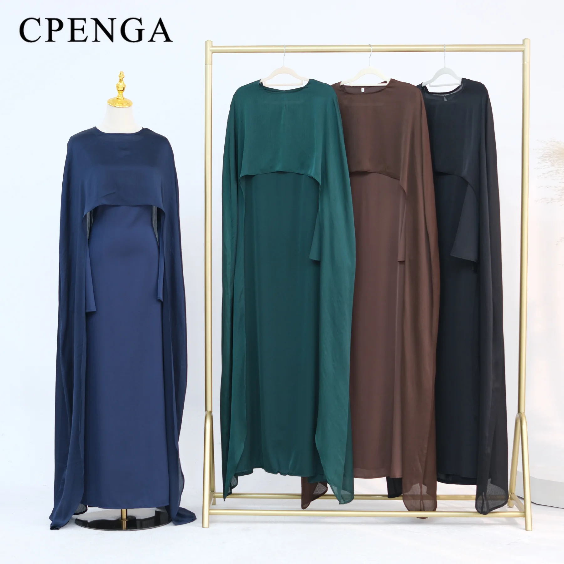 Ramadan 2 pièces femmes musulmanes ensemble dubaï modeste Abaya Islam Abayas Femme élégant arabe vêtements mode turquie solide tenue 2025