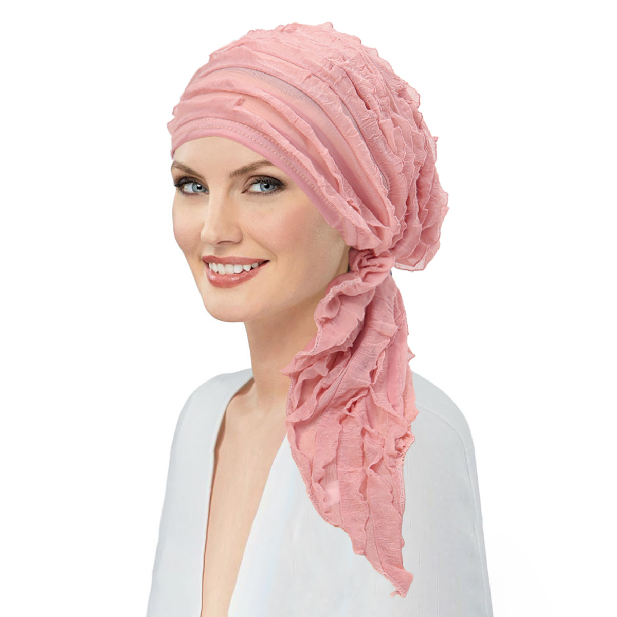 Nouveau Bonnet Hijab Intérieur Femme 2026 avec Volants, Foulard Turban, Bonnet Chimio, Coiffe Turbante Mujer