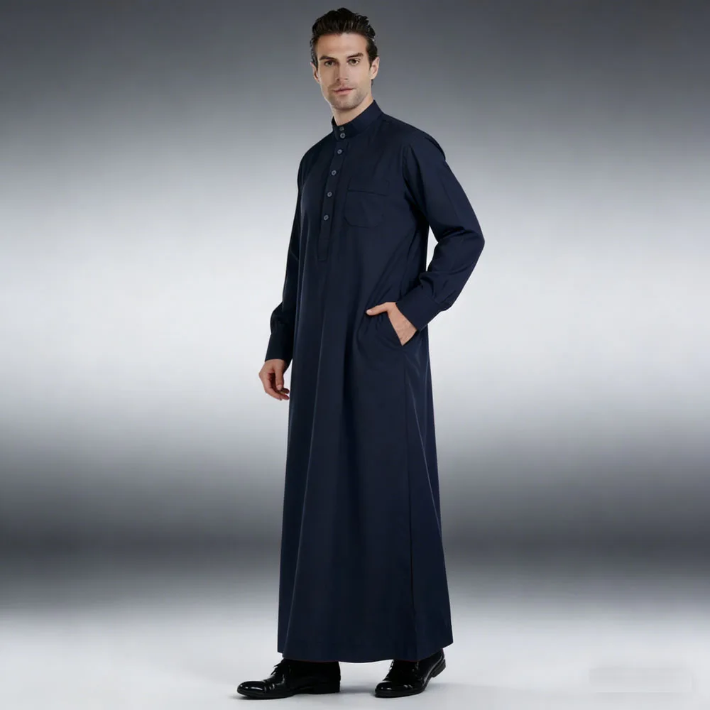 Vêtements modestes pour hommes musulmans : Jalabiya blanche, Thobe, Kurta arabe, Pyjama, Kaftan de Dubaï, Abaya, Jubba, Daffah, Dishdasha, Robe de prière