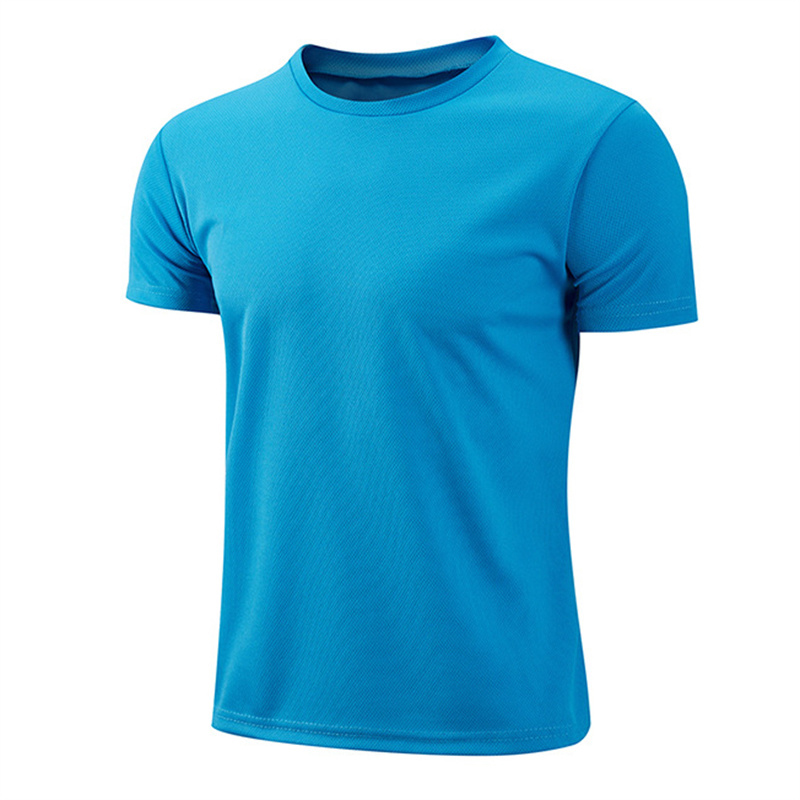 T-shirt d'été pour hommes, t-shirts blancs décontractés, haut à manches courtes, respirant, à séchage rapide, maillot de sport, vêtements masculins