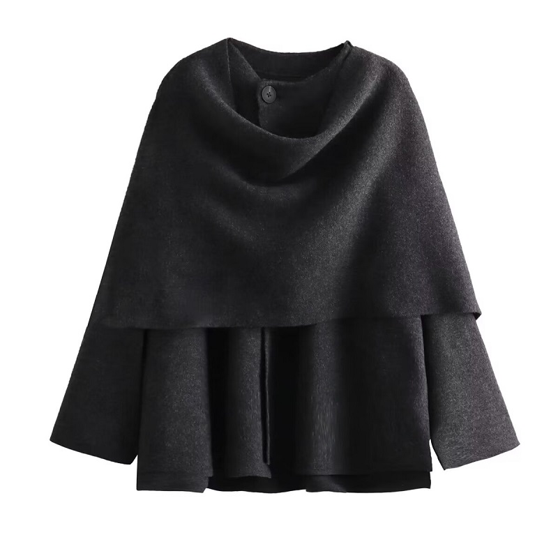 MUJER peluche manteaux d'hiver pour femmes écharpe asymétrique Demi-saison veste pour femmes Parkas à manches longues manteau rembourré femme veste
