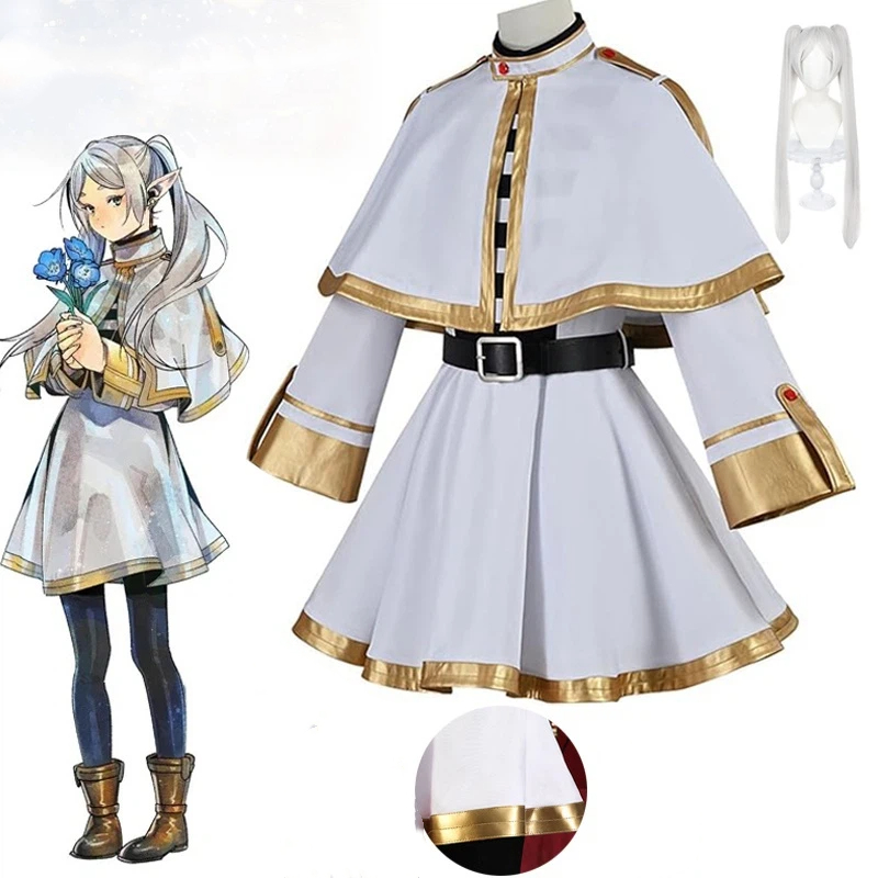 Costume de cosplay Frieren Fantasia, manteau, chemises, tenue de fantaisie pour femmes, vêtements de fête d'Halloween et de carnaval