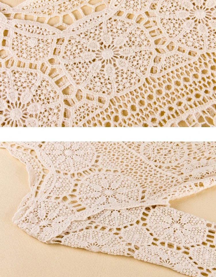 Robe de plage en crochet pour femmes, couvertures de bikini, évider, coton, longueur irrégulière, mode féminine, nouveau