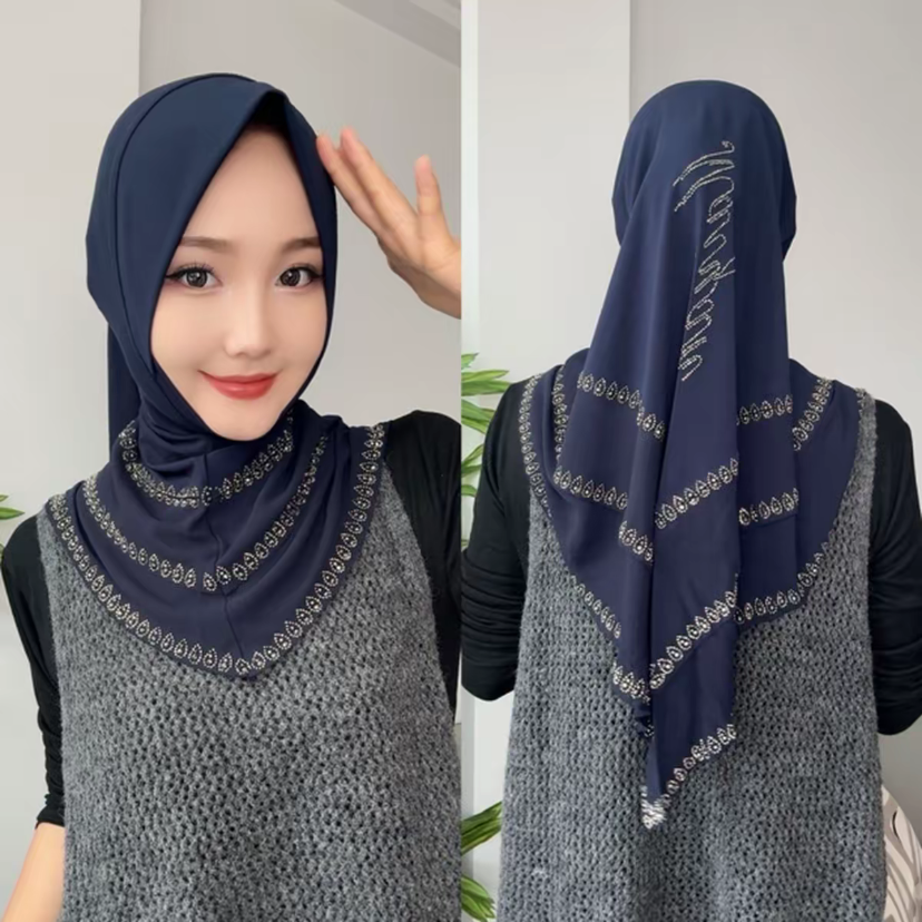 Nouveau Vêtements musulmans dame arabe Hijabi tête dubaï châles