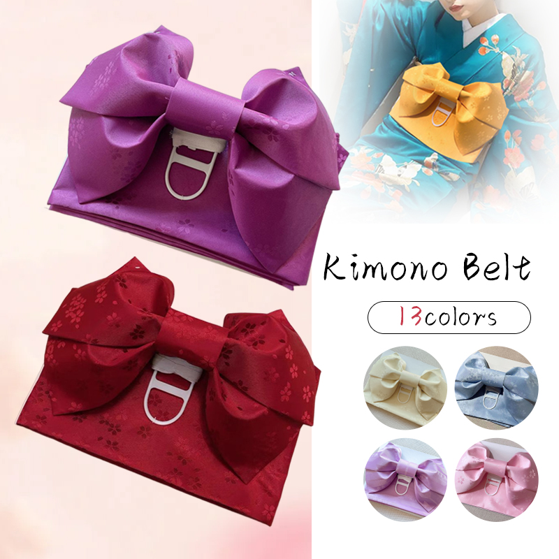 Ceinture de taille de robe de style japonais rétro pour femmes, corset Obi, kimono de Geisha classique, ceinture d'entrée