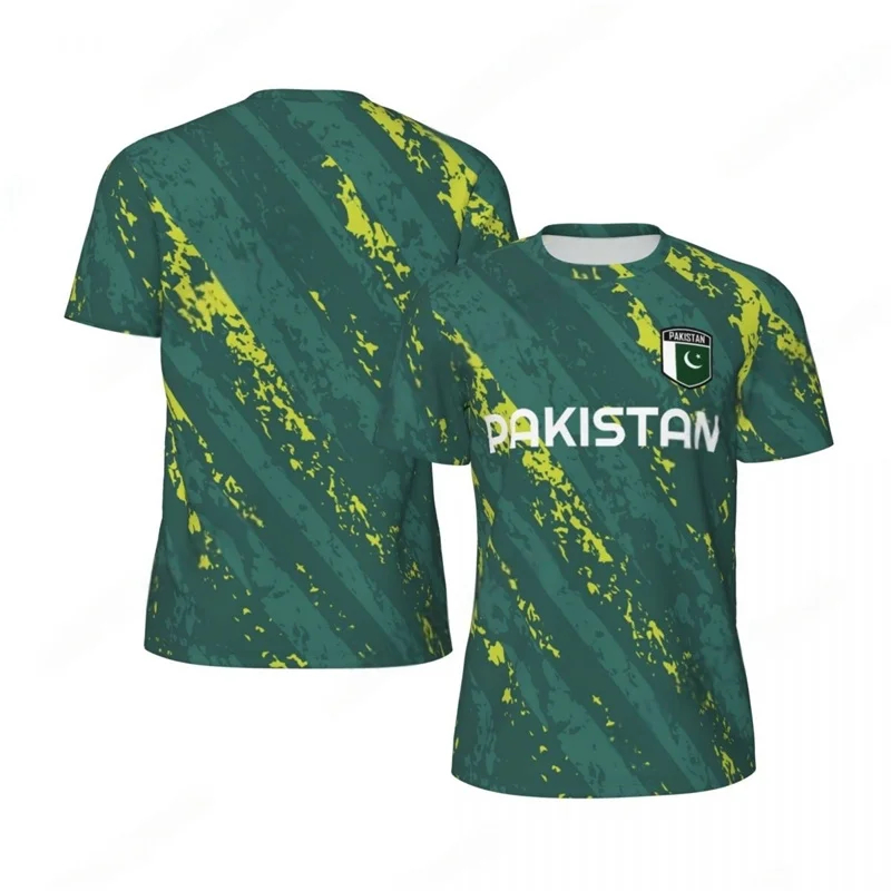 Maillot de Football graphique pakistanais hommes nouvelle mode 3D imprimé sport t-shirt été surdimensionné à manches courtes t-shirt pour homme vêtements