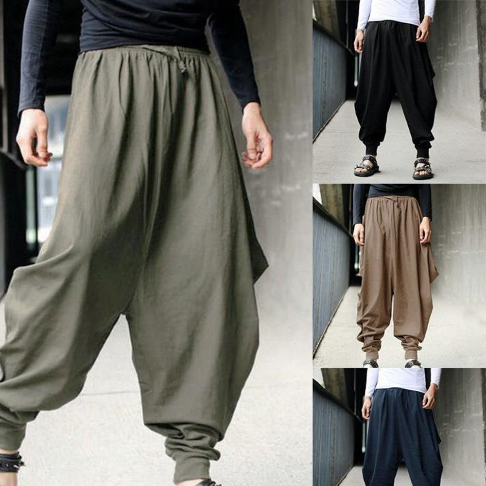 Hip Hop Punk Pantalon De brevMâle Taille Haute artificiel astique Harem Vintage adt fjrespzed S-5XL DNMY-852203