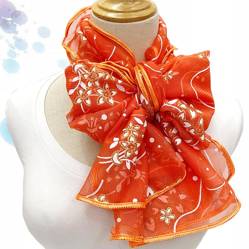 Foulard en dentelle pour femmes, Hijab léger élégant, imprimé en soie, châle, bandeau, poignée, accessoires pour cheveux, Bandana, 2024