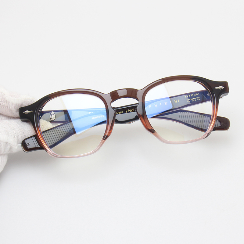 Lunettes carrées rétro faites à la main pour hommes et femmes, Design de marque, monture épaisse, tendance, en acétate de qualité supérieure, Vintage