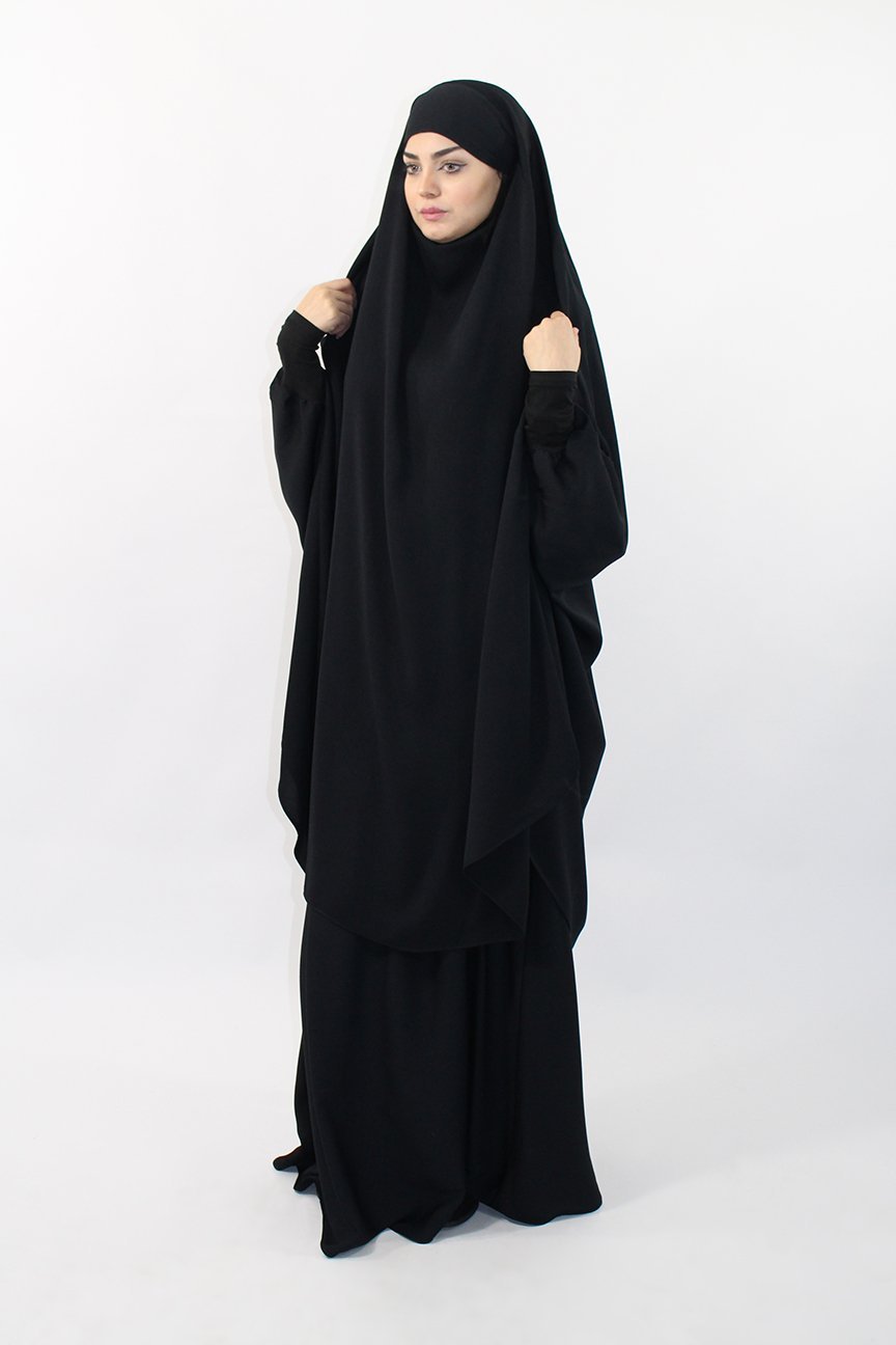 Eid deux pièces ensemble femmes robe de prière ensembles musulmans arabe Hijab longue Khimar Abaya tenue Ramadan jupe islamique prière vêtement Niqab