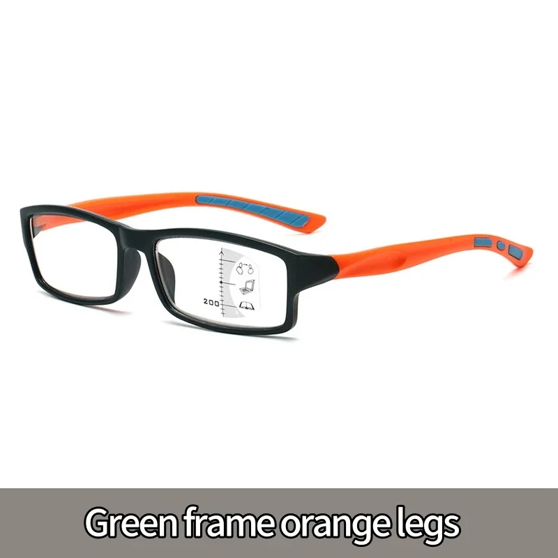 Lunettes de lecture multifocales Vintage pour hommes et femmes, nouvelle tendance, rectangulaires, progressives, couleur à la mode, vue lointaine, sport presbytie