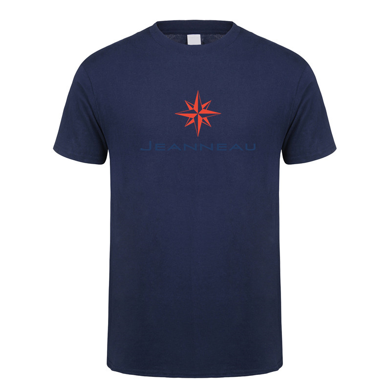 Jeanneau t-shirt été hommes coton à manches courtes T-shirts Jeanneau homme hauts t-shirt LH-390