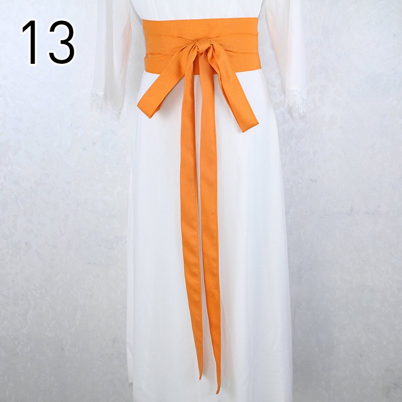 Ceinture Hanfu de Style Antique, 360cm de Long, en coton et lin, pour femmes, Kimono Obi Hanfu, décor de robe, ceinture de taille, accessoires de Cosplay