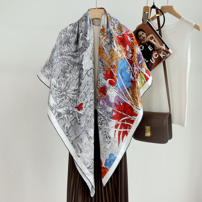 Écharpe de mûrier douce, grand ourlet, châle roulé, ourlets en sergé, foulards de styliste roulés, châles féminins, étole 135cm