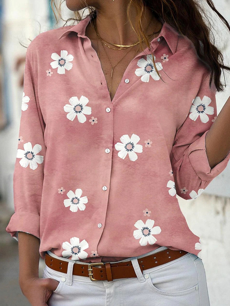 Chemise élégante pour femmes, mode décontractée, manches longues, haut ample