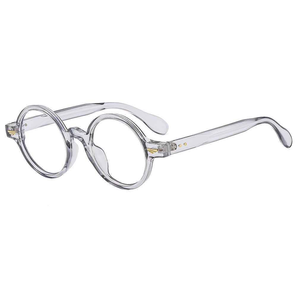 Vintage lunettes rondes cadre femmes hommes unisexe Anti lumière bleue lunettes Ins mode étudiants rétro lunettes aile Oculos De Grau