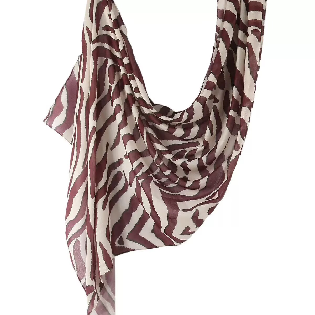 Écharpe de luxe à rayures, châle, étole, grand pashmina, hijab, bandeau, foulard, turban islamique, bufanda pour femme