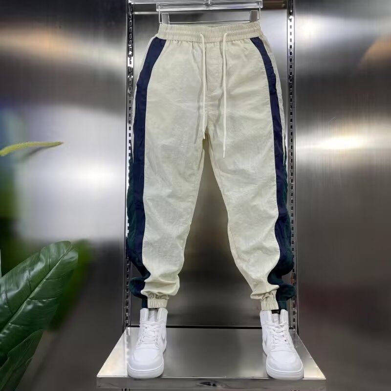 Pantalon de survêtement droit pour homme, mode Harajuku, vêtements d'été, jogging, jogging, grande taille