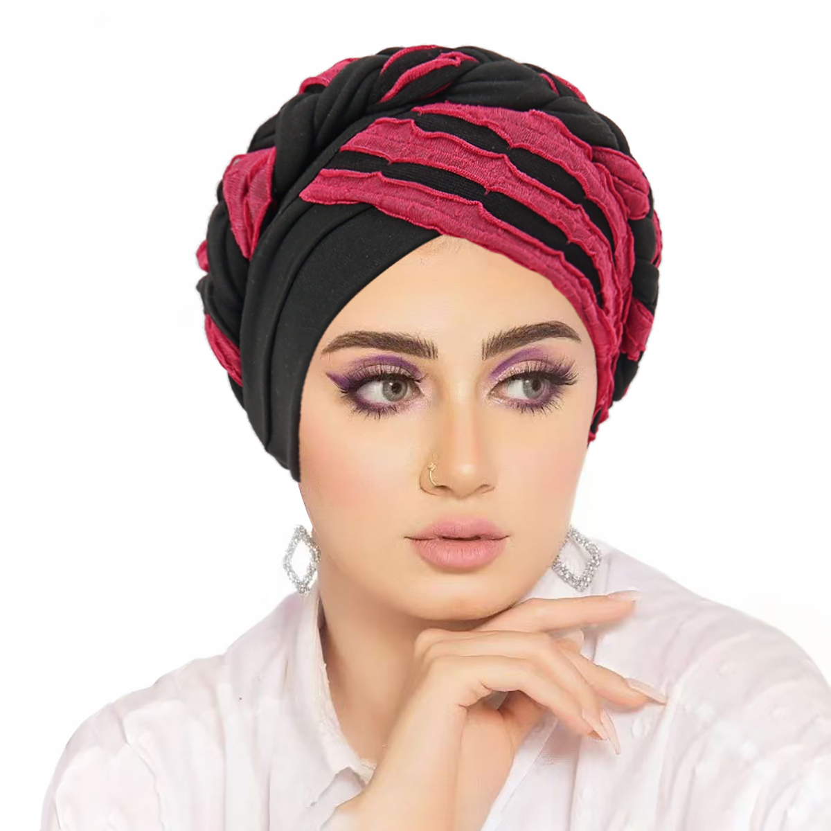 Femmes Turban indien chapeau musulman Hijab Bonnet Bonnet perte de cheveux foulard chimio casquette chapeaux Bandanas Turbante Mujer