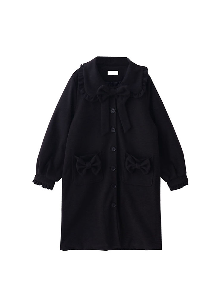 Manteau en laine mi-long pour femme, mode coréenne, manteau long épaissi, simple boutonnage, parkas Kawaii, hiver, nouveau