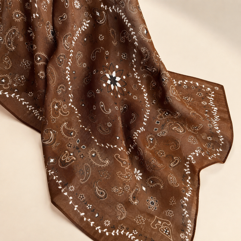 Foulard carré Paisley 68x68cm pour femmes, léger, bandana, foulard de cou, foulard de tête, bandeau pour cheveux, châle, accessoire pour poignée de sac