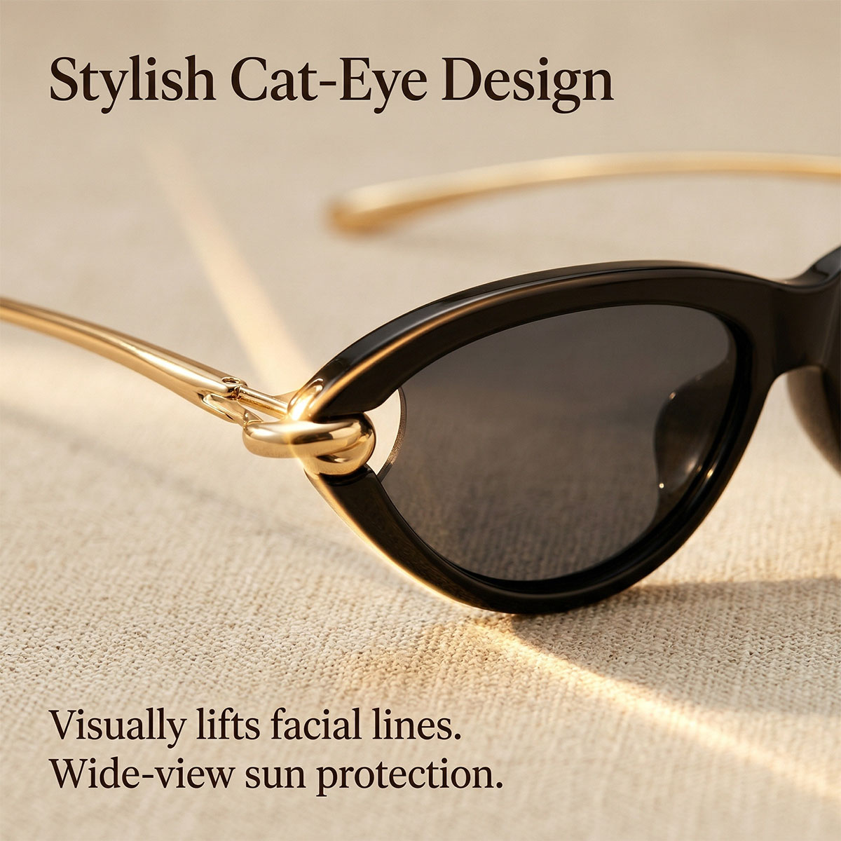 Lunettes de soleil œil de chat tendance pour femme, protection UV400, style vacances, luxe, 2026