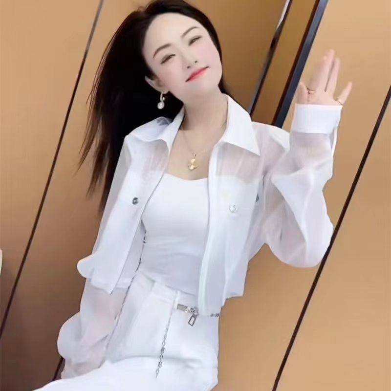 Vêtements de protection solaire pour femmes, nouvelle mode d'été, léger, luxe, fin, respirant, fermeture éclair, décontracté, Joker, manteau court à manches longues