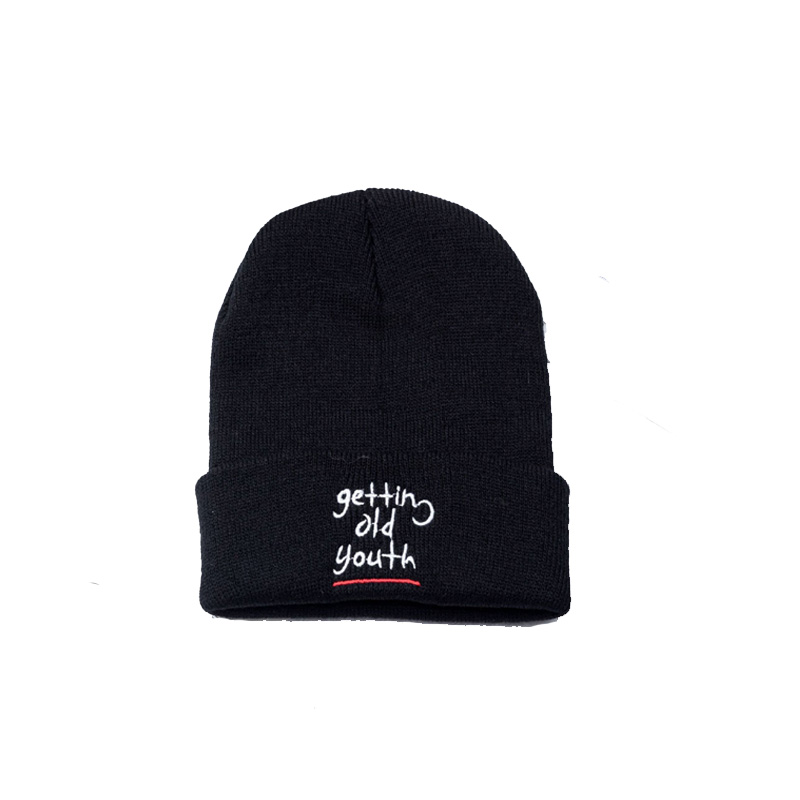 Chapeau d'hiver avec Logo personnalisé brodé ou imprimé de votre Logo, bonnet tricoté d'hiver, lettres de nom personnalisées
