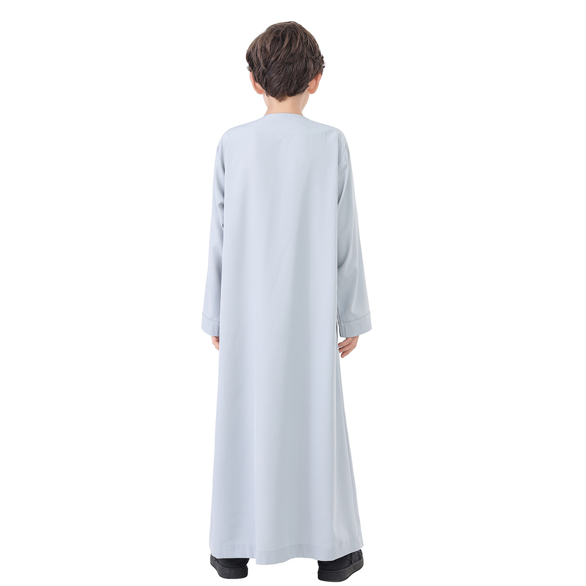 Robe longue pour garçons arabes, avec poches latérales, boutons sur le devant, pour adolescents, enfants, Jubba Thobe Hui, ethnique, dubaï, Qatar, prière, caftan marocain