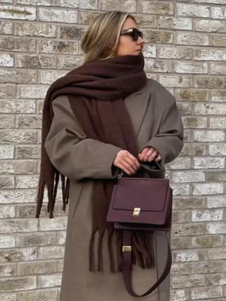 Écharpe d'hiver pour femmes cachemire chaud solide Pashmina couverture enveloppes femme épais doux Bufanda grand gland châle Long Poncho Echarpe