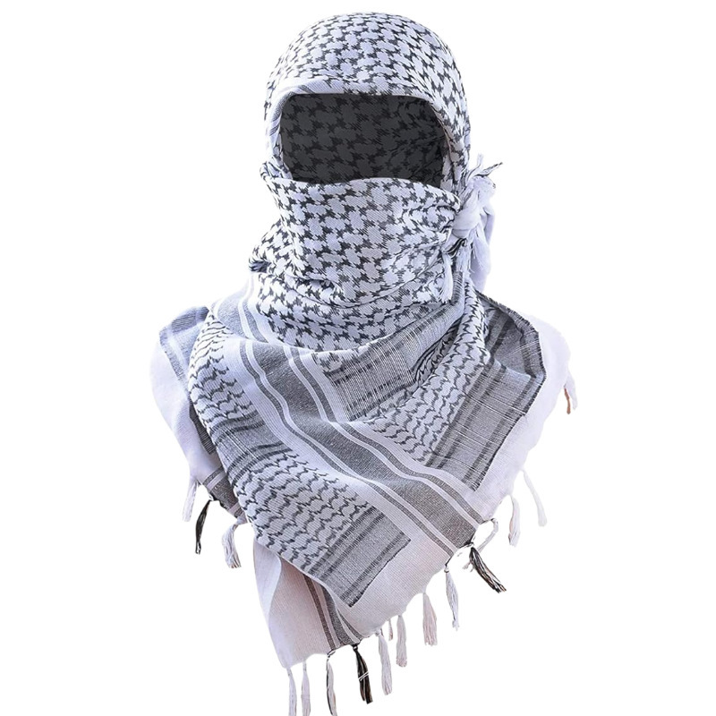 Écharpe du désert sauvage en coton pour hommes et femmes, écharpe arabe à franges, enveloppe du désert