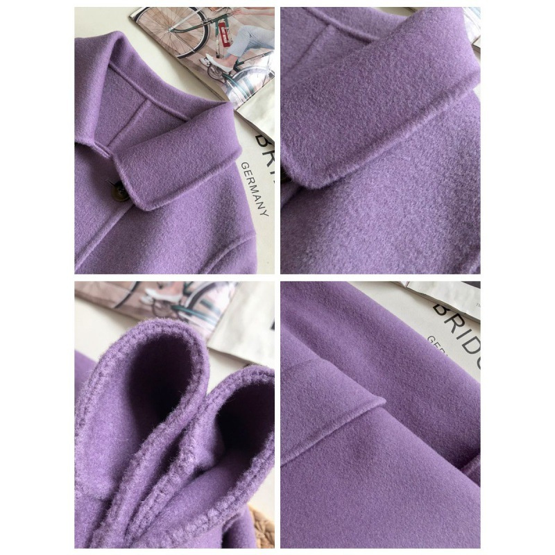 Haute qualité femmes manteau de laine automne hiver 2025 nouveau coréen lâche Double face cachemire laine manteau femme pardessus vêtements d'extérieur