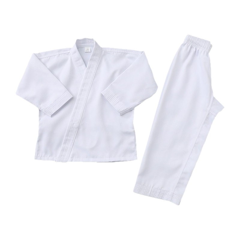 Uniforme d'arts martiaux pour adultes en coton et polyester, absorbant et respirant, vêtements d'entraînement spéciaux pour le karaté et autres sports