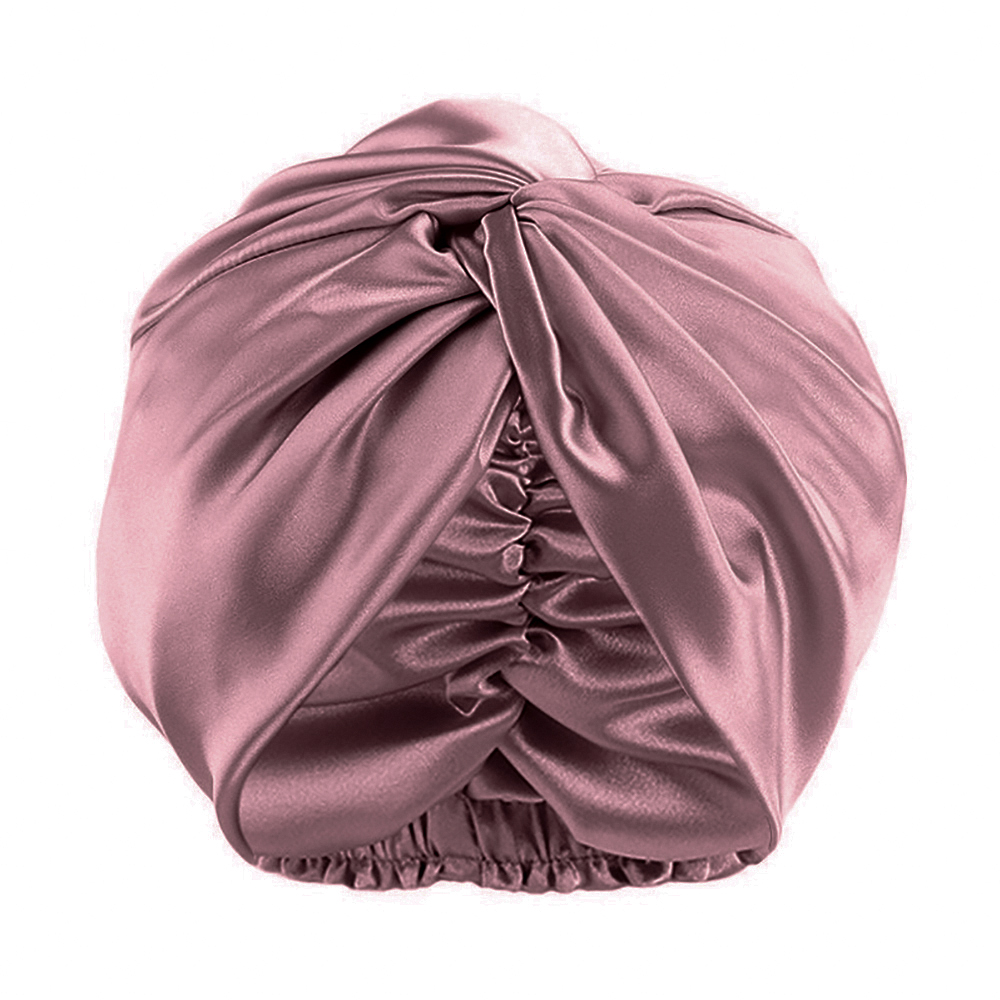 Bonnet de couchage en soie de mûrier Pure 100% pour femmes, chapeaux de nuit, bandes de cheveux torsadées réglables, couvre-chef 19 mamans
