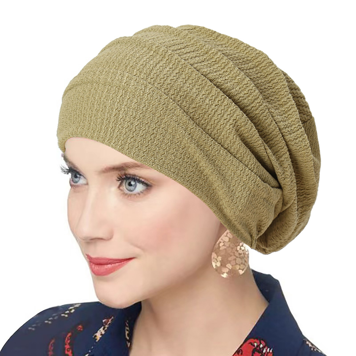 Turban Hijab froissé pour femmes, couleur unie, Bonnet indien doux et élastique, écharpe de tête, casquette de chimiothérapie
