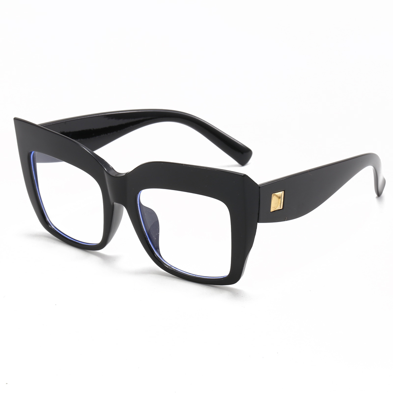 Montures de lunettes carrées surdimensionnées pour femmes, verres optiques Anti-lumière bleue, marque de luxe, grandes lunettes
