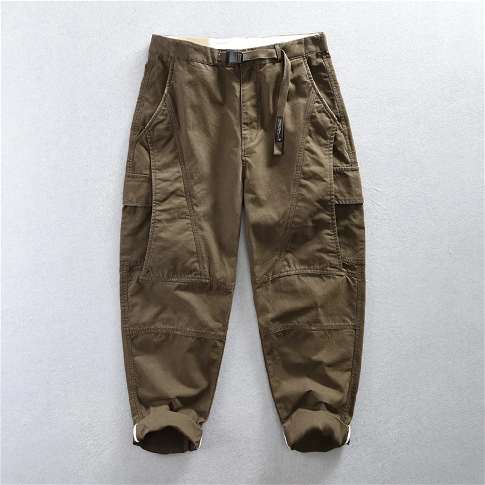 Pantalon cargo de printemps, nouveau pantalon décontracté en coton de haute qualité pour hommes, pantalon d'automne, pantalon de travail pour hommes, vêtements de mode masculine, pantalon pour hommes