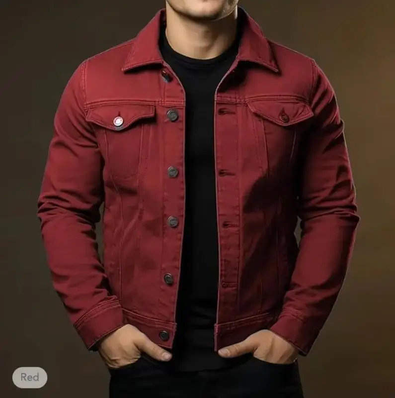 Veste décontractée à la mode pour hommes, haut en Denim délavé, ample, grande taille, automne