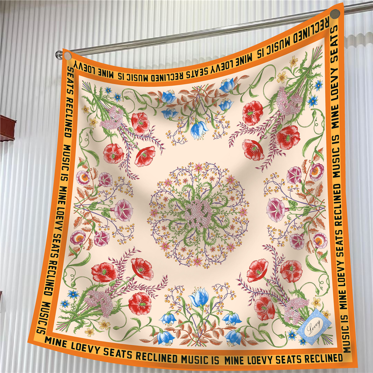 Foulard en soie pour femmes, châle d'été élégant, couvre-chef, Bandana, idée cadeau pour la fête des mères, nouvelle mode 90x90CM 2024