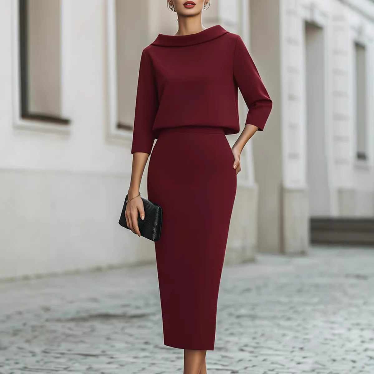 Ensemble jupe et haut slim décontracté 2 pièces pour femme – Tenue élégante d'été complète pour femme – Ensembles assortis tendance